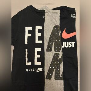 3 Nike athletic tshirts